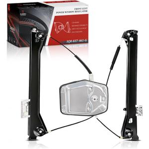 Front Left Driver Power Window Regulator Compatible with VW Volkswagen Eos 2008-2016, Replace# 1Q0-837-461-G, 1Q0837461G