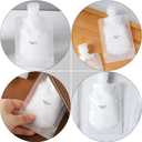 Travel Refillable Lotion Bags Set 15Pcs Empty Squeeze Containers for Shampoo Conditioner Creams Toiletries Skin Care Sample Storage (17pcs 50ml)