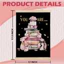 SPBL&L Inspirational Girly Wall Art, Motivational Christian Poster Hanger Frame, Positive Affirmation Hanging Canvas Pictures Prints Wall Decor for Girls Room Dorm Apartment, 12x16 Inch Set of 2