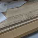 Ballucci Floating Shelves for Wall, 48" Wood Wall Shelf Set of 2, with Invisible Brackets for Bathroom, Living Room, Bedroom, Kitchen, Nursery, 8" Deep, Oak Finish