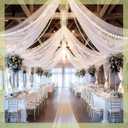 3 Pcs Giant Wedding Pearl Bead Garland 9.84 ft 13.12 ft White Jumbo Ball Bead Hanging Banner Faux Pearl Strand Chain for Wedding Engagement Bridal Shower Photo Background Decoration