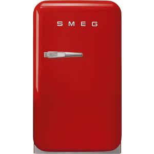 SMEG FAB5URRD3 FAB5 Retro Mini Fridge  50s Style Compact Small Refrigerator, 1.2 cu ft, Automatic Defrost, LED Lighting, Adjustable Shelves Made in Italy, Red
