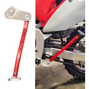Motorcycle Side Stand Add-On Kickstand Compatible With For Honda 20132024 CRF250R CRF450R (Red)