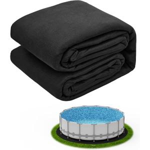 15 FT Round Pool Liner Pad for Above Ground Pool, Durable Pre-Cut Under Pool Padding, Puncture Protection and Extend Liner Life