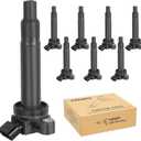Ignition Coil Pack Replacement for V8 4.3 4.7 Toyota Tundra, Toyota Sequoia, 4Runner 4 Runner, Lexus GX470 LX470 LX570 LS430 GS430 SC430 2001 2002 2003 2004 2005 2006 2007 2008 2009, UF230, Set of 8