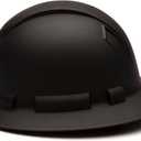 Pyramex Ridgeline Full Brim Hard Hat 4 Point Ratchet Matte Black Graphite Pattern
