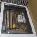 SPIRICH 96-inch Extra Wide 30-inches Tall Dog Gate with Door Walk Through, Freestanding Wire Pet Gate for The House, Doorway, Stairs, Pet Puppy Safety Fence, Support Feet Included(Espresso)