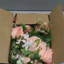 DearHouse 2Pack Artificial Peony Flower Garland - Silk Peony Garland with Pink Flowers for Wedding Party Table Decoration,6ft/Strand