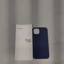 ORNARTO Compatible with iPhone 13 Case 6.1, Slim Liquid Silicone 3 Layers Full Covered Soft Gel Rubber Phone Case Protective Cover 6.1 Inch-Navy Blue