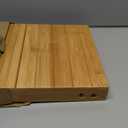 ASelected Bamboo Shower Stool Small 13 Inch Wood Shower Bench Waterproof Wooden Foot Stool with Storage Shelf for Small Spaces Bathroom Bedside Inside Shower Entryway Shoe Spa Bench