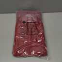 Homaxy Premium Cotton Kitchen Towels 16"x 28", Large Natural Ring Spun 390 GSM Dish Towels, Super Absorbent Terry Kitchen Hand Towels, Soft Tea Towels with Hanging Loop, Pure Red Design, 6 Pack