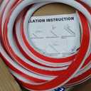 3/4 Inch Flexible Quarter Round Molding, Peel and Stick Rubber Floor Trim, Quarter Round Trim with 3m Tape, Self-Adhesive Bathtub Trim Molding