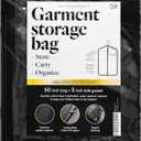 Luxury Storage Garment Bag for Long Coat, Fur, Mink, Gown, Vestment and Choir Robe | 60 Inch + 5 Inch Gusset Cover | Heavy Duty, Hanging, Breathable, Foldable Travel and Wardrobe Clothes Protector
