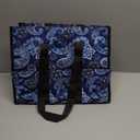 TOPDesign Utility Water Resistant Tote Bag with 13 Pockets, Top Zipper Closure & Thick Bottom Support, for Working Women