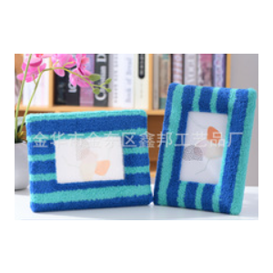 Frame for Family Photos Drawings Posters, Watercolor-style Fluffy Decorative Picture Frame with Stand and Real Glass for Home Living Room Bedroom Decor (Colorful)
, Pack of 2