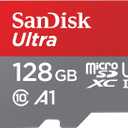 SANDISK 128GB Ultra microSDXC UHS-I Memory Card with Adapter - Up to 140MB/s, C10, U1, Full HD, A1, MicroSD Card - SDSQUAB-128G-GN6MA