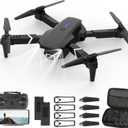 Mini Drone with Camera 4K HD FPV, Headless Mode, Altitude Hold, Gesture Selfie, One Key Take Off/Landing, 360 Flips, Waypoint Fly, 2 Batteries, Foldable RC Quadcopter with Drones for Beginners