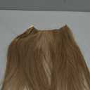 REECHO Invisible Wire Hair Extensions with Transparent Headband Adjustable Size Removable Secure Clips in Straight Secret Hairpiece for Women (14 Inch (Pack of 1), Dark Blonde)