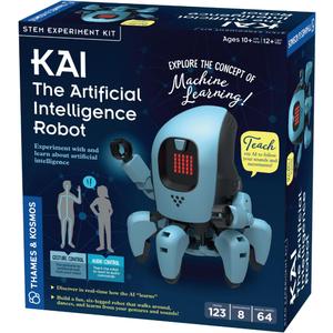 Thames & Kosmos Kai: The Artificial Intelligence Robot | Explore Machine Learning | Build an Innovative Smart Robot & Experiment with AI | App-Enabled for iOS & Android | Intro to AI for Kids