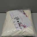 10x10ft Wrinkle Free Ivory Backdrop Curtain for Parties Soft Fabric Drapes Wedding Ivory Curtain Backdrop for Birthday Party Decorations Background for Photography 5x10ft,2 Panels