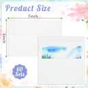 Prudiut 120 Sets Watercolor Paper with Envelopes, 140 lb/300 GSM NOT FOLDABLE Watercolor Paper Cards Blank Watercolor Postcards for Christmas Greeting Cards, Wedding Invitations, Thank You Cards