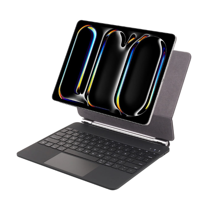 GGQFGTOJ Keyboard Case for iPad Air 13 inch (M3 2025/M2, 2024),iPad Pro 12.9 inch (3/4/5/6th Gen)，MagicStyle Magnetic – Floating Cantilever Stand – Backlit Keyboard Case with MultiTouch Trackpad