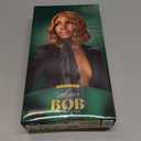 Sensationnel Chicbob Lace Front wig - Lob Unit 2 Face Framing Glue less Wig Wide 5 Inch Deep Part Synthetic Pre plucked Hairline (CARAMELBLONDE)