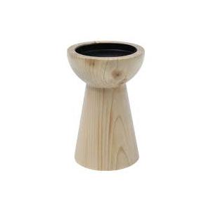 ND 8 in Natural wood pillar holder