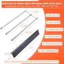 Grill Parts for Weber Genesis Silver B/C, Spirit 300/700, Weber 900, Genesis Gold B C Genesis Platinum C B Grills (with Side Control), 22.5" Flavorizer Bars & 28 1/8" Grill Burners for Weber 7536 7508