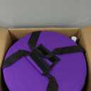 432HZ 6''-12'' Set of 7 Colored Crystal Singing Bowl Set Crystal Sound Healing Frosted Quartz bowls with 2 Case Bags and Rubber Mallets