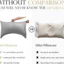 Curved Crescent Cooling Side Sleeper Pillow Cases - Rayon Derived from Bamboo Pillowcase Cover Queen Size 1 Piece, 20 * 30 inches Light Grey