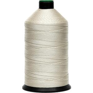 Extra Strong Bonded Nylon Thread #207 Tex210  16 OZ, 2000yds, Versatile Stitching Solution for Leather, Upholstery, Canvas Repair and More (Beige)
