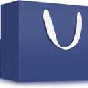 EUSOAR Blue Paper Bags, 25 Pack 16x6x12 inches Heavy Duty Paper Shopping Bags with Handles, Party Favor Paper Bags, Merchandise Retail Wrapping Bags for Business, Craft Grocery, Boutique, Wedding
