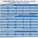 Upgraded W10913953 W11481722 49tyz-e120a1 Washer Shift Actuator Compatible for Whirlpool Maytag Amana Kenmore Washer Parts Replaces 50sm21-1-221b W10815026 W10597177 W10913953VP WTW5000DW1 MVWX655DW1