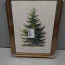 WHASAYART Gold Framed Vintage Wall Art Christmas Tree Print for Living Room Christmas Pictures Botanical Pine Tree Painting Shelf Decor Winter Cottagecore Room Aesthetic Xmas Holiday Decorations Gift