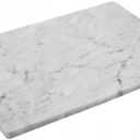 Marble Pastry and Cutting Board 12x16 Inch, Marble Slab With Non-Slip Feet For Baking, Cheese, Charcuterie, Chocolate, Pack of 1 Piece, Carrara White