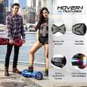 Hover-1 H1 Electric Self Balancing Hoverboard with 9 mph Max Speed, Dual 200W Motors, 9 Mile Range, and 6.5 Wheels Self Balancing Scooter (Iridescent)