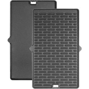 7404 Grill Griddle for Weber Summit 400 & 600 Series Gas Grills, Cast Iron Griddle Plate Replacement for Weber Summit E-420/E-450/E-470/S-470/E-670/S-670 Series (19.3" x 11" x 0.9")