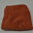 MIULEE Pack of 2 Rust Pillow Covers 20x20 Inch Soft Boho Striped Corduroy Throw Pillow Covers Set Decorative Square Cushion Cases Pillowcases for Sofa Bedroom Couch