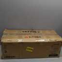 YATINEY Corner Bookshelf, 7 Tier L-Shaped Bookcase with 3 Drawers, Storage Corner Shelf, Freestanding Tall Display Shelf, Industrial Style, for Living Room, Home Office, Rustic Brown and Black SJ10BR