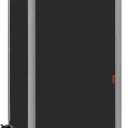 STORAGE MANIAC Rolling Laundry Hamper with Lid, 23.7 Gal (90 L) Large Tall Laundry Basket with Wheels & Handles, Aesthetic Dirty Clothes Hamper for Small Space, Dorm, Apartment, College, Black