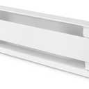 Stelpro Brava Electric Baseboard Heater  1000W / 120V  48 L  5 7/8 H  Rounded Corners  Durable Steel Convection Heater for Quiet, Even Heat **NOT A PLUG-IN** (AB41001W)  White