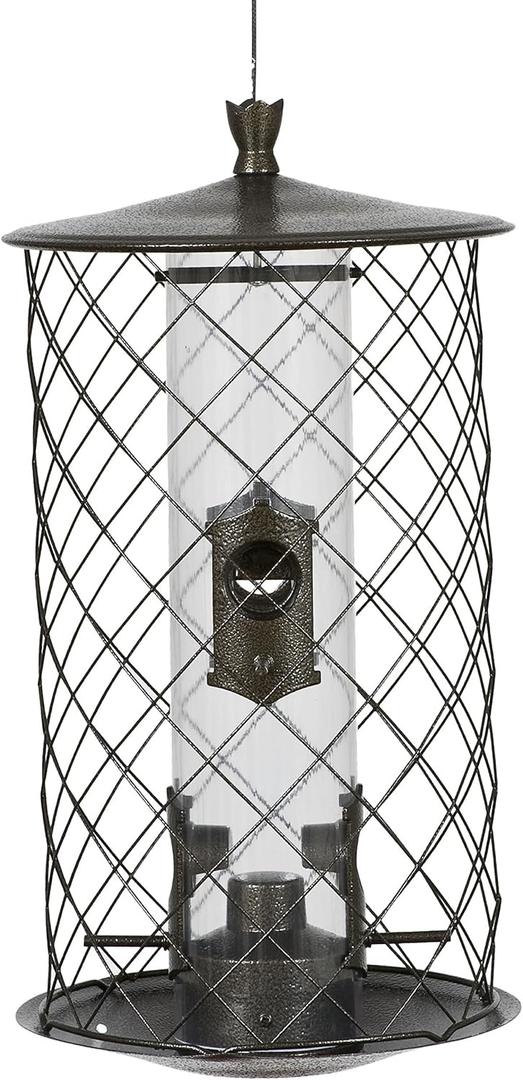 Perky-Pet The Preserve Wild Bird Feeder - 3 lb Seed Capacity - Keep Squirrels Out - Perky Pet 785 - Feed Wild Birds Outdoors - Durable Construction
