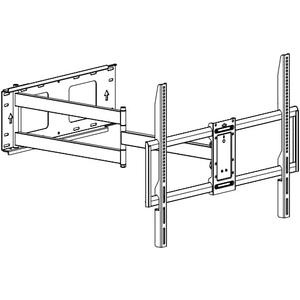 FORGING MOUNT Long Arm Full Motion TV Wall Mount for Most 42-100" TVs Holds 176 lbs, 41.75" Long Extension Corner TV Mount Heavy Duty Swivel/Tilt, Max VESA 800x600mm, Filts16,18,24 Studs