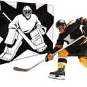 7-Hole Hockey Shooting Target: Accuracy Trainer Pad for Goalie Practice (44x54")