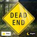 Dead End Sign 24 x 24 Inches Reflective Aluminum Traffic Road Sign