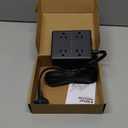 10Ft Extension Cord with Multiple Outlets, Flat Plug Power Strip Surge Protector with 10 Ft Long Cord, 8 Outlet 4 USB Ports (2 USB C), Multi Outlet Wall Plug for Office, College, Dorm Room Essentials