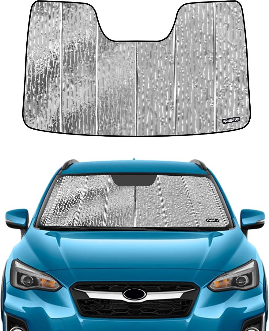 Pigenius Windshield Sunshade for Subaru Crosstrek 2018-2023, Impreza 2017-2023. with Eyesight Driver Assist- AstraGuard