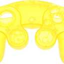 Replacement Handle Housing Cover Shell Case for NGC Gamecube Controller Games Handle Protective Case (Clear Yellow)