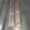 ROGMARS 48 Inches Long Walnut Floating Shelves,Rustic Solid Wood Farmhouse Wall Shelves with Invisible Brackets for Bathroom, Living Room, Bedroom, Kitchen Set of 2